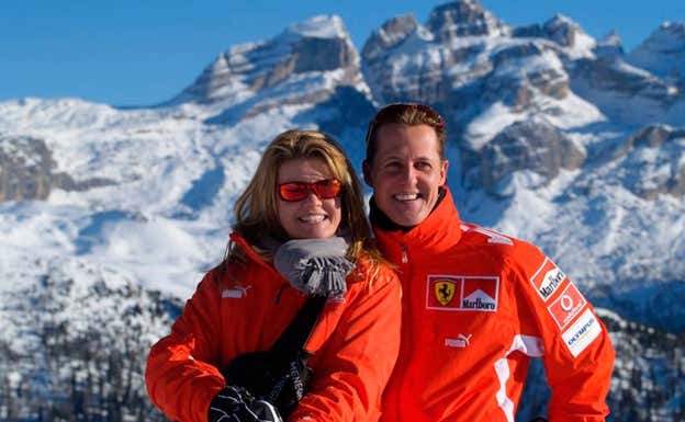 Michael Schumacher y su esposa Corinna.  Yolanda Caro