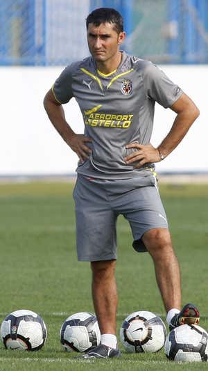 Txingurri, durante su etapa en Villarreal. Archivo