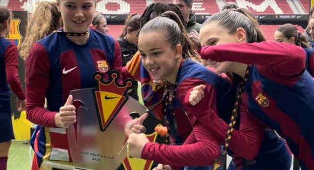 El Barça presume de cantera femenina en el Cívitas Metropolitano