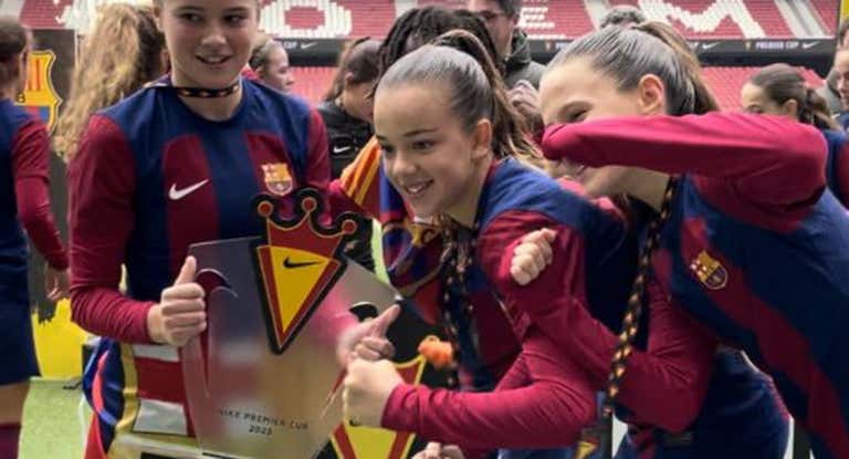 Jugadoras del Barcelona en la Nike Premier Cup.