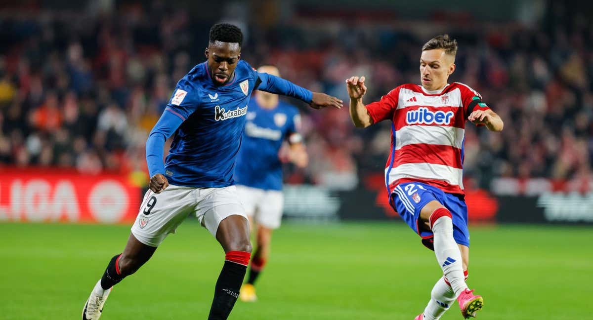 Iñaki Williams, durante un partido esta temporada. /EFE