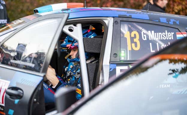 Grégoire Munster, debutante a finales de 2023 con un Puma Rally1, como piloto privado. M-Sport