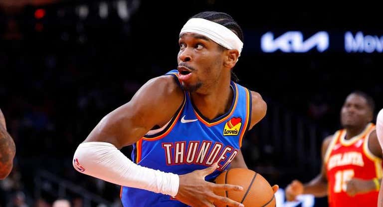 Shai Gilgeous-Alexander, en un partido de los Thunder.