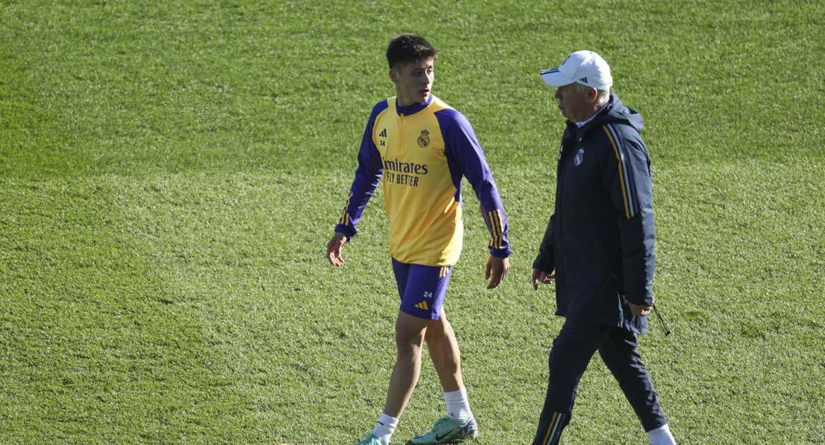 Arda Guler, en un entrenamiento./EFE