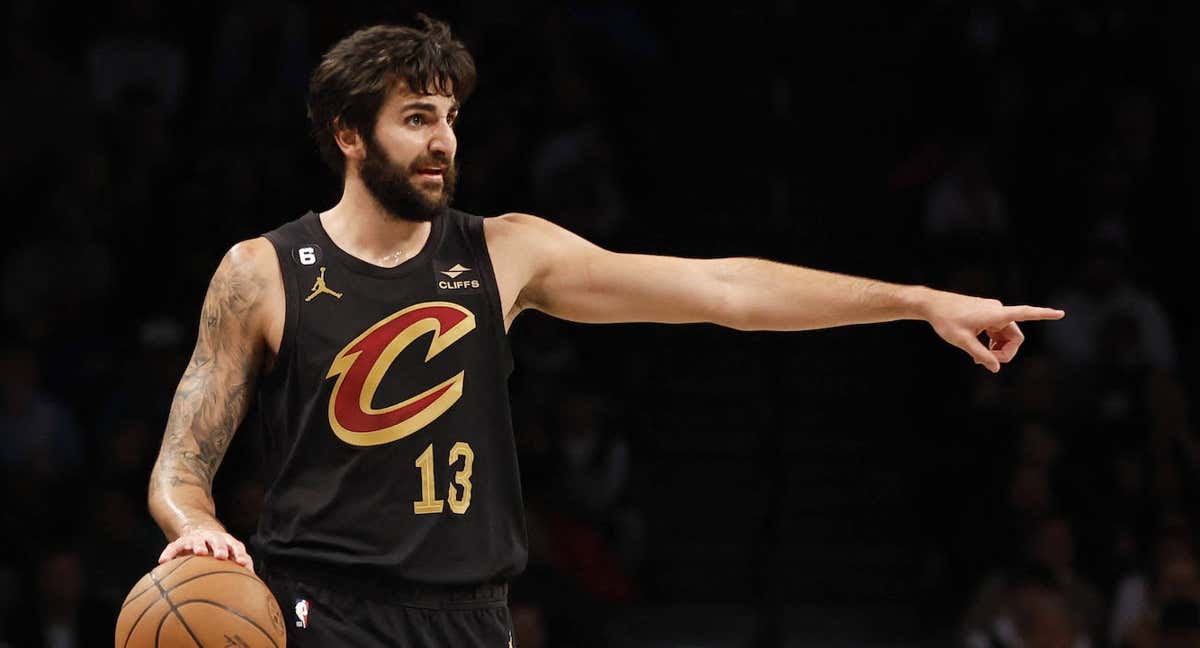 Ricky Rubio, en un partido ante los Brooklyn Nets en 2023. /AFP