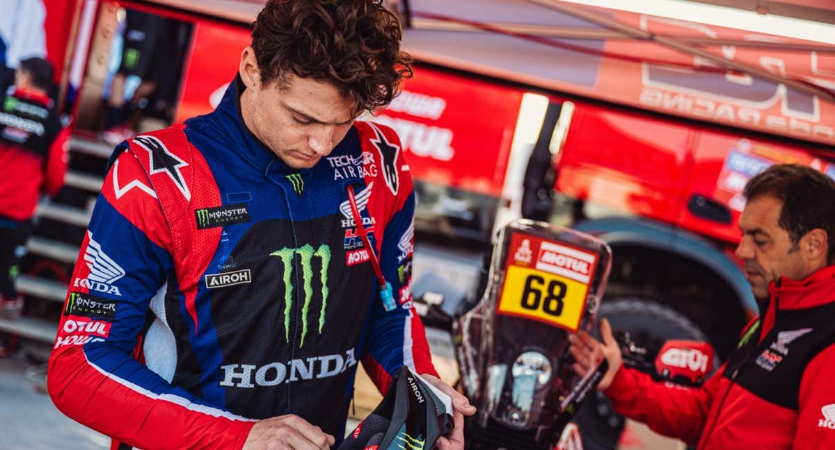 Tosha Schareina durante el Rally Dakar 2024. /Monster Energy Honda Team