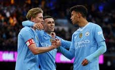 De Bruyne vuelve después de cinco meses, Foden lidera y el City golea en la FA Cup