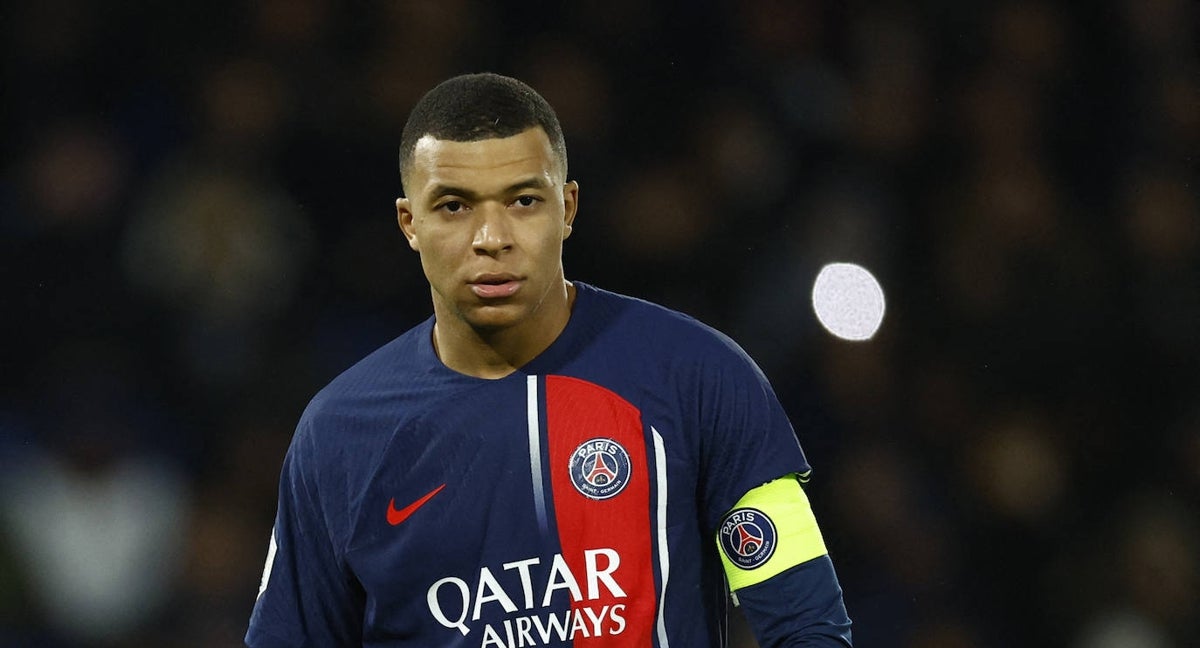 Mbappé, en un partido con el PSG.