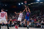 El Barça sobrevive a las bajas y al empuje del Olympiacos y saca un valioso triunfo en el Palau