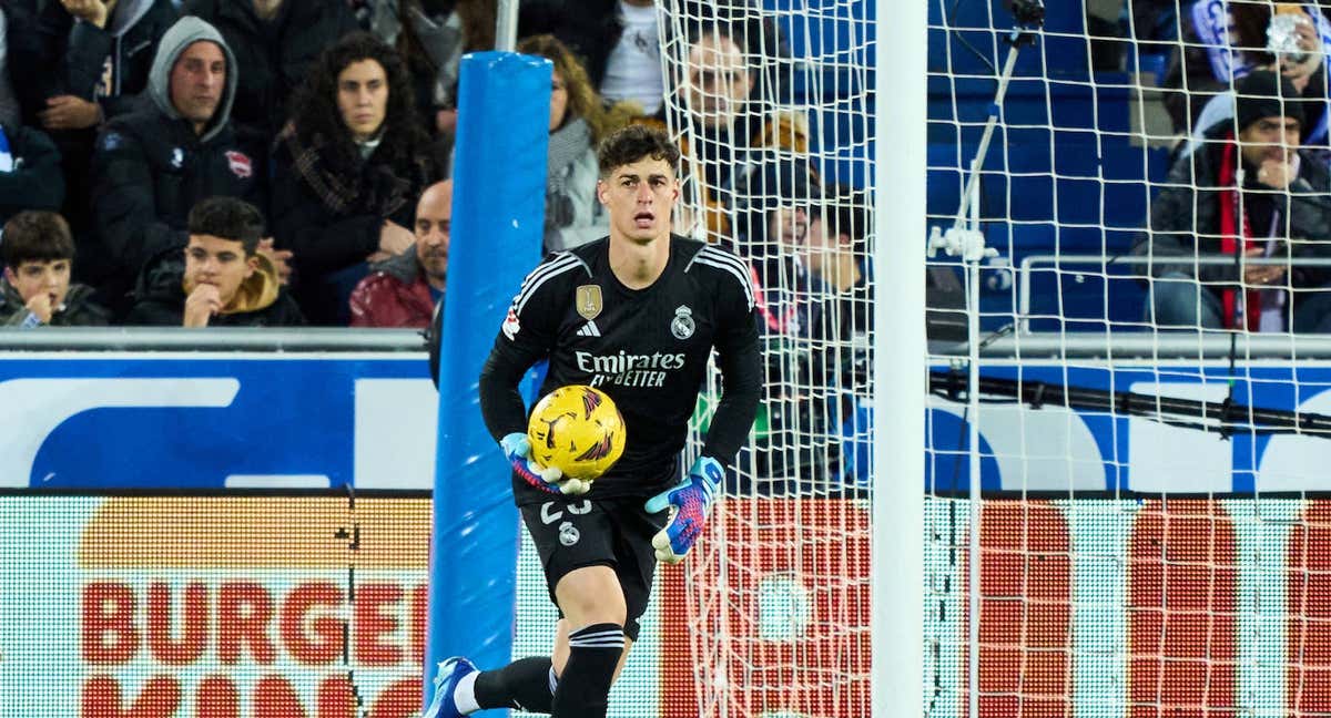 Kepa, con el Real Madrid./GETTY