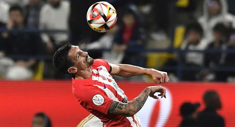 Savic, central del Atlético que fue titular en la semifinal de la Supercopa ante el Real Madrid.