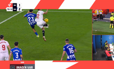 ¿Por qué en el Sevilla-Alavés no se ha enseñado el audio del VAR? Los viernes no habrá