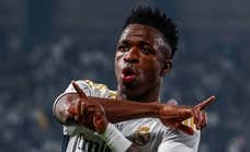 Hat-trick de Vinicius con dedicatoria a Cristiano