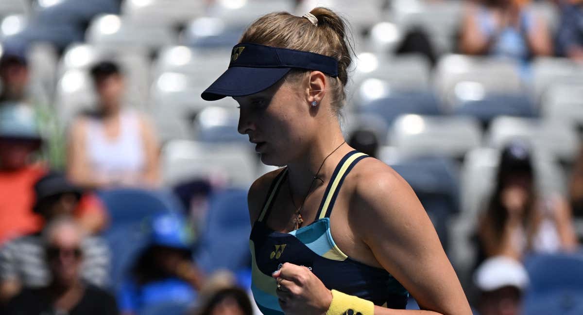 Dayana Yastremska durante el encuentro contra Marketa Vondrousova. /REUTERS