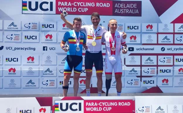 Damian Ramos, primero en la crono C4. RFEC