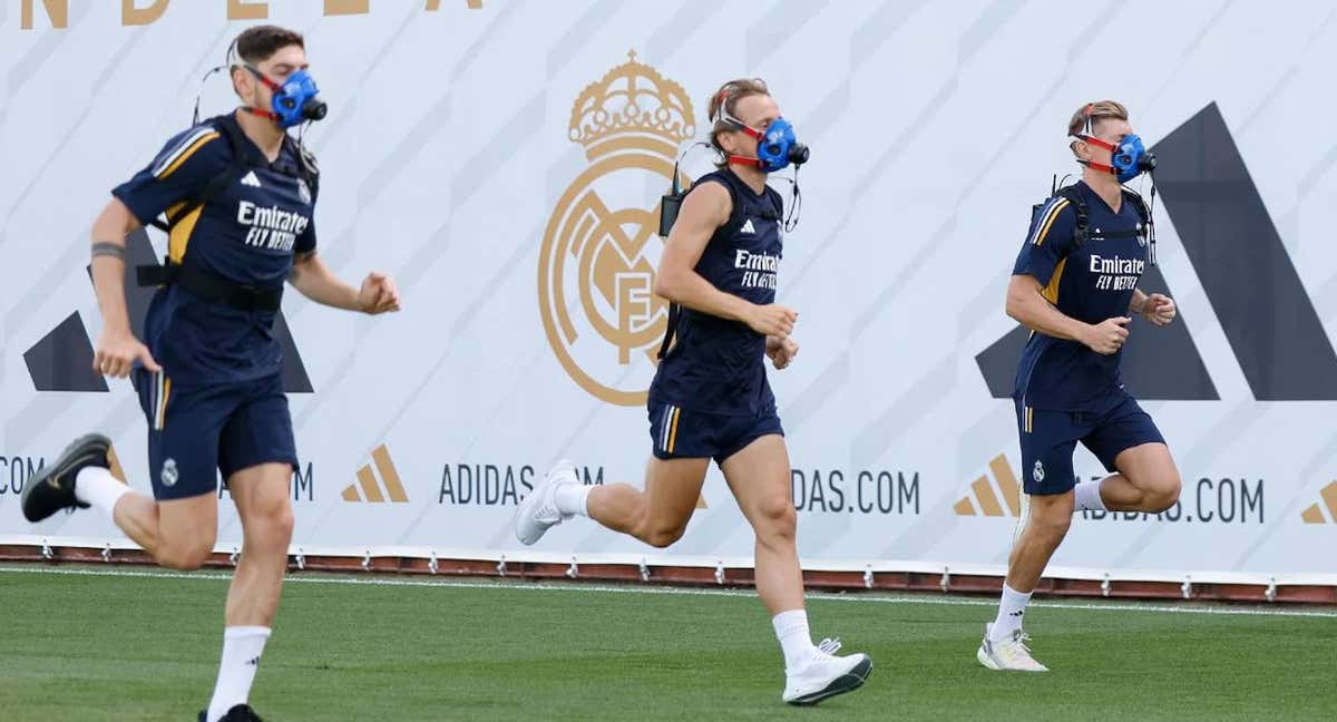 Valverde, Modric y Kroos, el primer día de pretemporada.