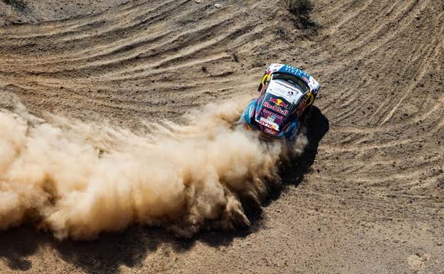 Derrape de Nasser Al Attiyah durante el Rally Dakar 2024.  ASO