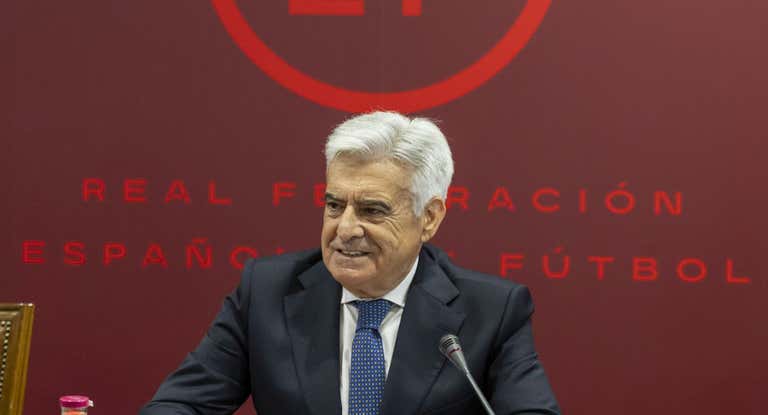 El presidente de la Gestora RFEF, Pedro Rocha.