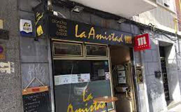 El bar La Amistad, patrocinador de Unionistas.