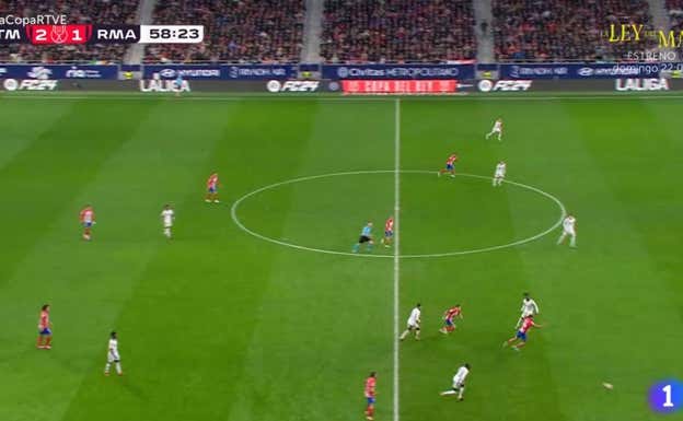 El Atleti sale de la presión.  WYSCOUT