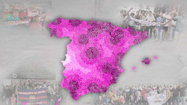El mapa de la España vaciada de LaLiga y cómo combatirlo: «Se te va un pico»