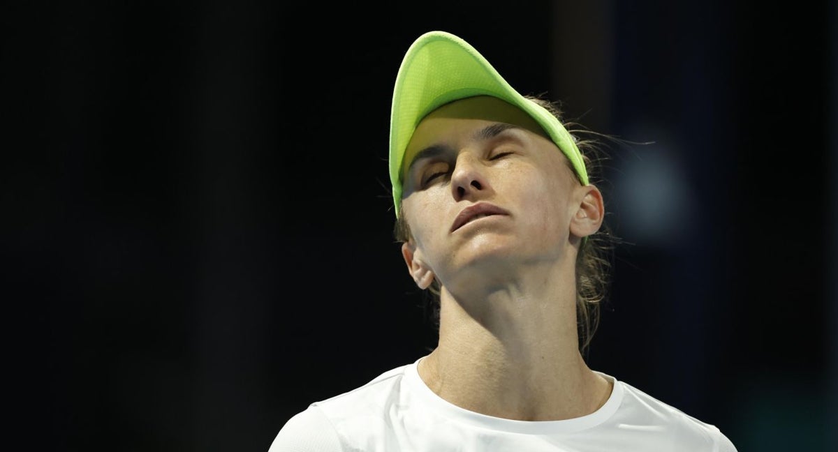 Tsurenko, durante su partido contra Sabalenka.