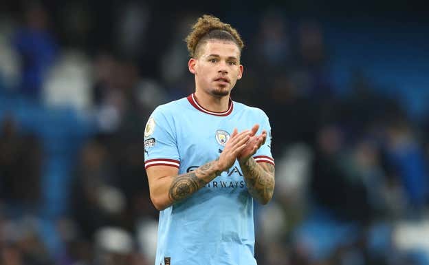 Kalvin Phillips, durante un partido de la temporada pasada. Getty Images