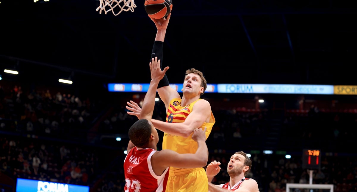 Jan Vesely, protagonista a pesar de la derrota del Barça frente a Armani Milán