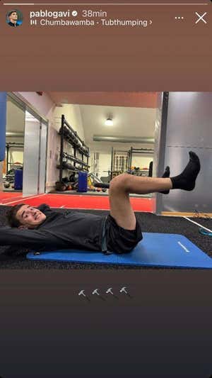 La historia de Gavi en el gimnasio. @pablogavi