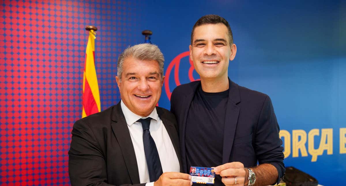 Laporta y Rafa Márquez.