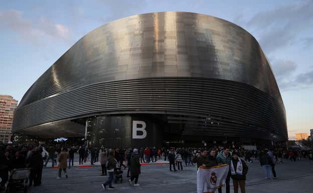 El Santiago Bernabéu, antes de un partido del Real Madrid.
