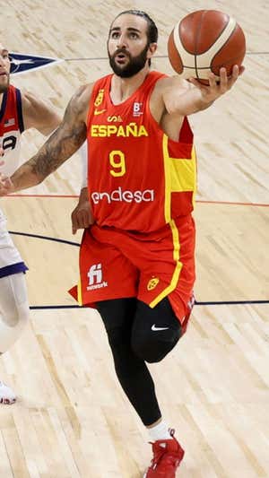Ricky Rubio en un partido ante Estados Unidos. Efe