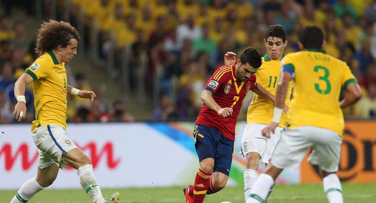 Imagen de un España - Brasil de 2013 de la Copa Confederaciones./Antonio Lacerda