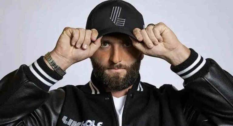 Jon Rahm en su presentación con el LIV Golf.
