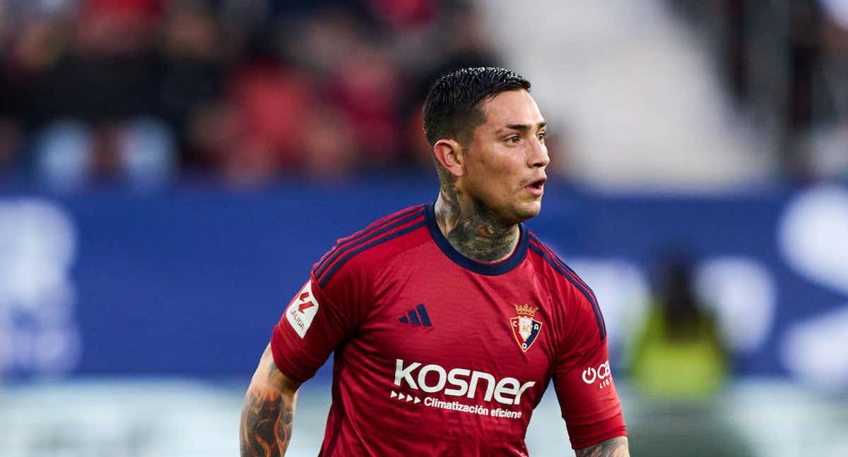 Chimy Ávila, durante un partido de Osasuna.