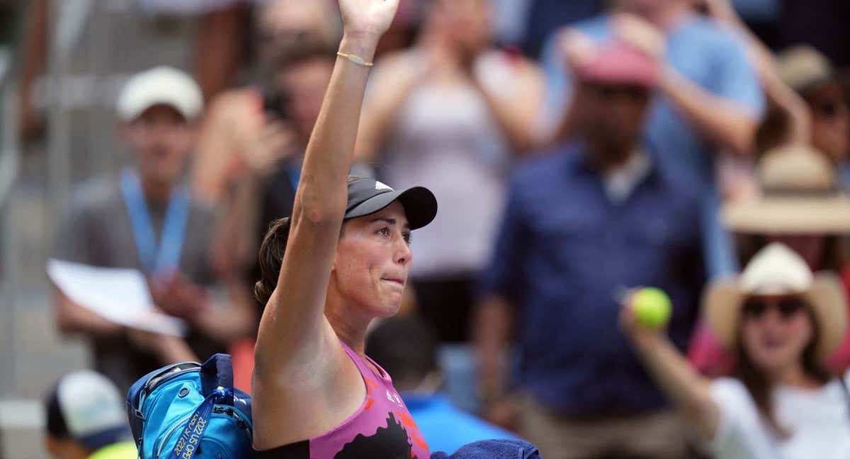 Garbiñe Muguruza, durante el US Open 2022. /Danielle Parhizkaran-USA TODAY