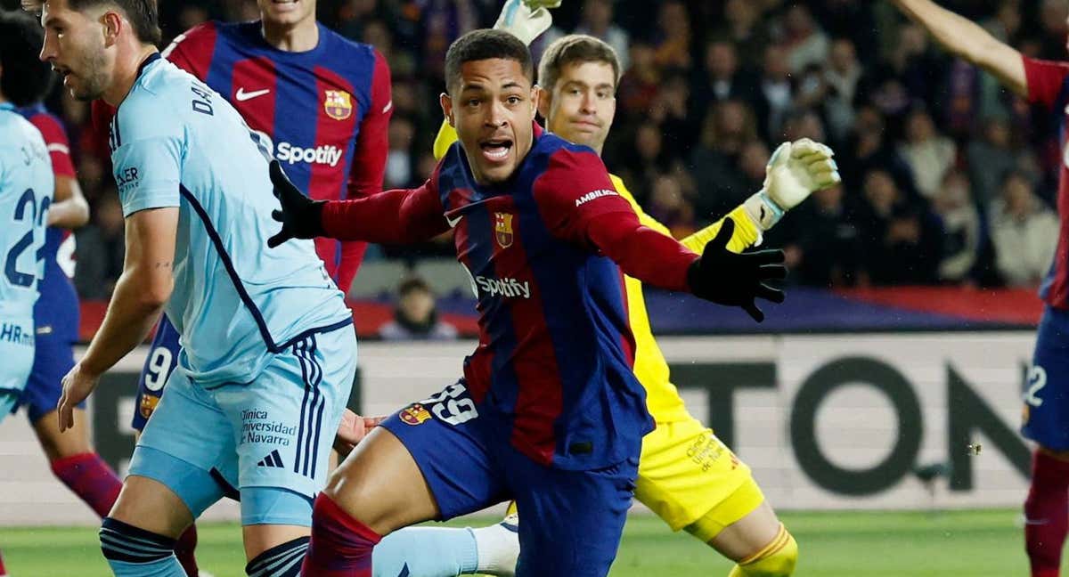 Vitor Roque, que marcó su primer gol contra Osasuna, fue el fichaje más caro del mercado invernal en España.