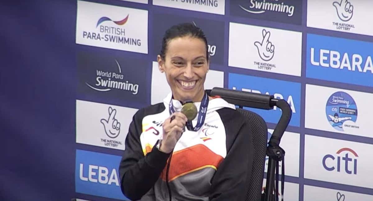 Teresa Perales, récord del mundo en 150 estilos SM2.