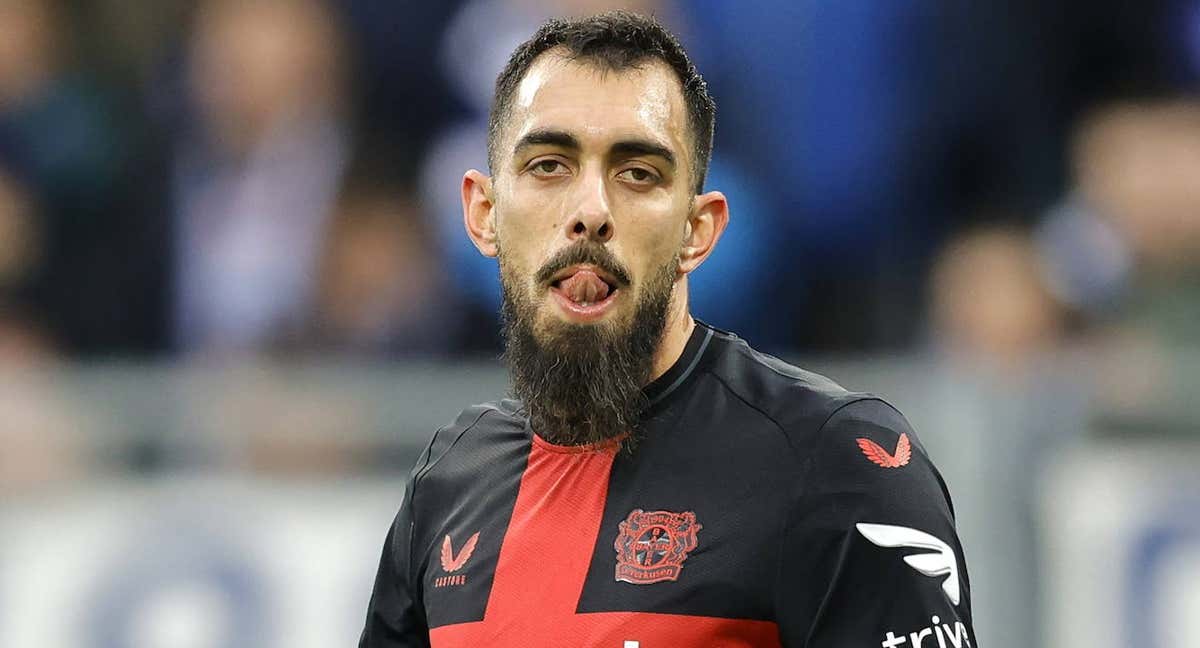 Borja Iglesias, en su debut con el Bayer Leverkusen. /EFE