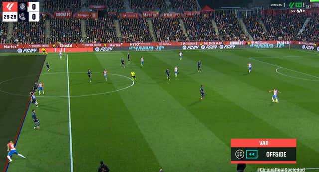 El gol anulado al Girona invita a aclarar el protocolo: 37 segundos, dos despejes y pases atrás