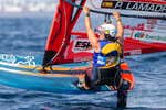 Pilar Lamadrid roza el podio mundial de IQFoil, el windsurf olímpico