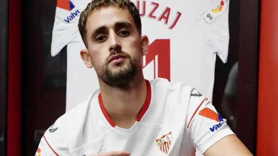 Januzaj el día de su presentación./SEVILLA FC