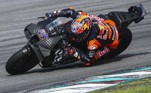 Jack Miller, con la KTM en los test de Sepang de MotoGP 2024. EFE