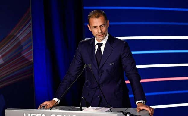 Aleksander Ceferin, presidente de la UEFA.  Julien de Rosa/AFP
