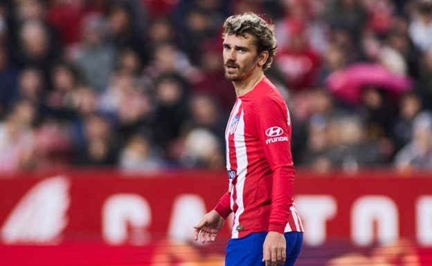 Griezmann durante el partido ante el Sevilla.  EP