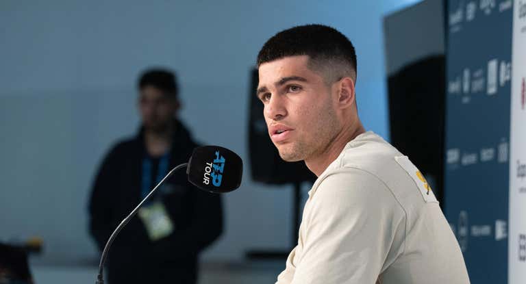 Carlos Alcaraz ofreció una rueda de prensa previa al Argentina Open.