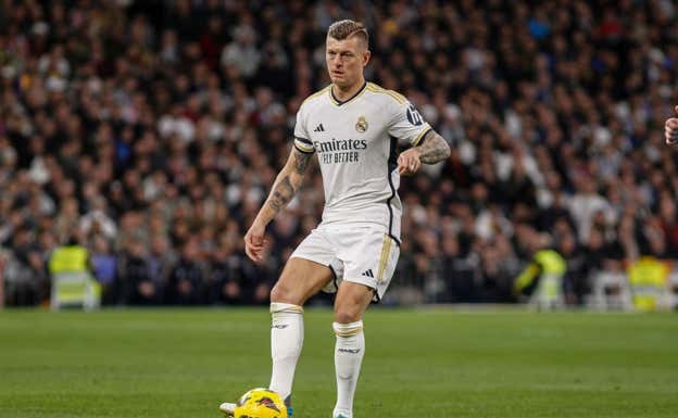 Kroos, en un partido con el Real Madrid.  EP