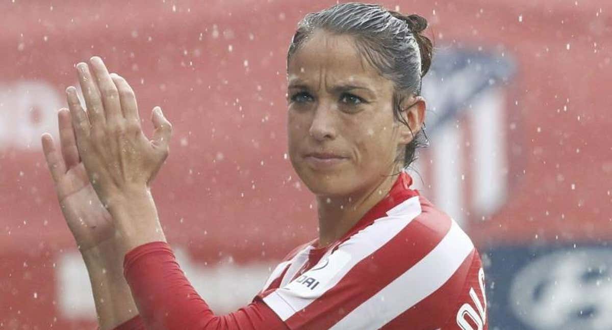 Olga García, durante su etapa en el Atleti.