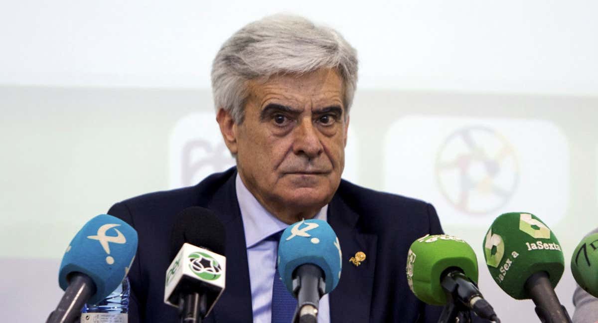 Pedro Rocha, , presidente de la Comisión Gestora de la RFEF.