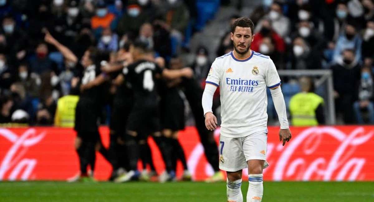 Eden Hazard, en un partido en el Santiago Bernabéu. /AFP